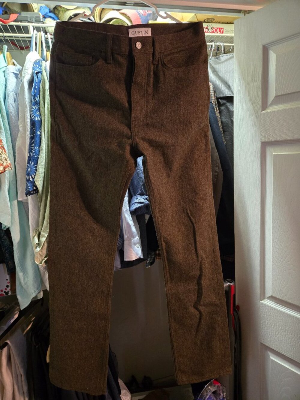 Gustin Olive Rust Military Wool Pants